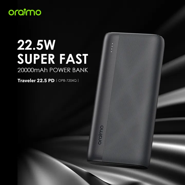 oraimo Traveler 22.5 PD 20000mAh 22.5W Power Bank