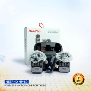 NeePho NP-60 Collar Clip Button Wireless Microphone